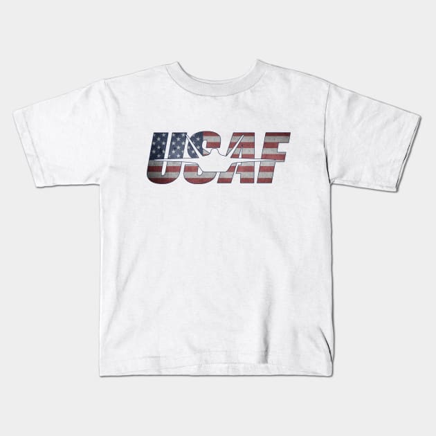 USAF F22 Raptor Kids T-Shirt by Wykd_Life